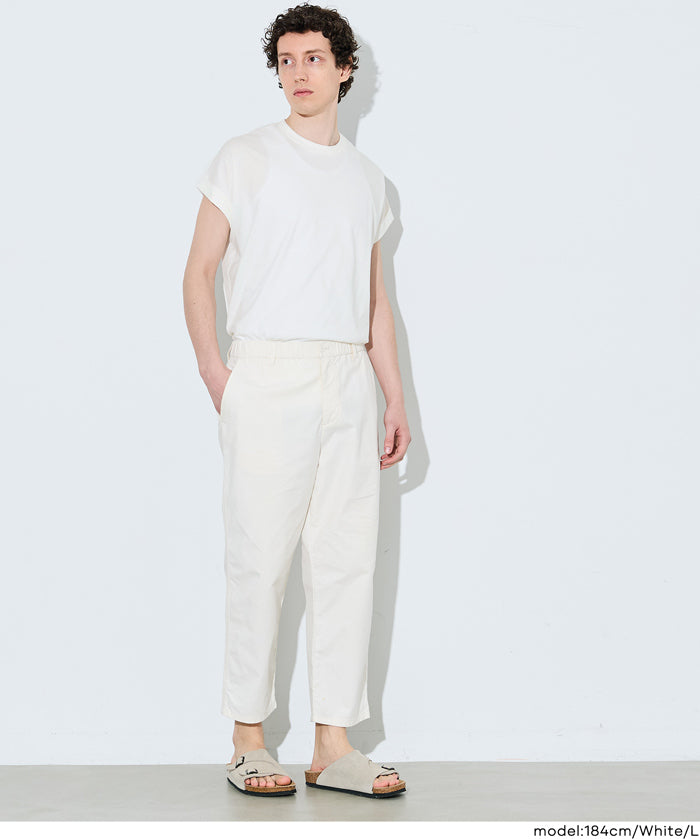 男裝柔軟棉質落肩無袖上衣 (Sleeveless cotton T-shirt)