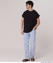 男裝柔軟棉質落肩無袖上衣 (Sleeveless cotton T-shirt)
