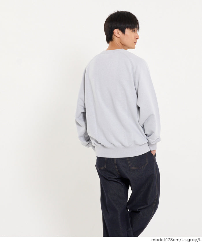 【重磅棉】男裝磨毛插肩袖長袖衛衣