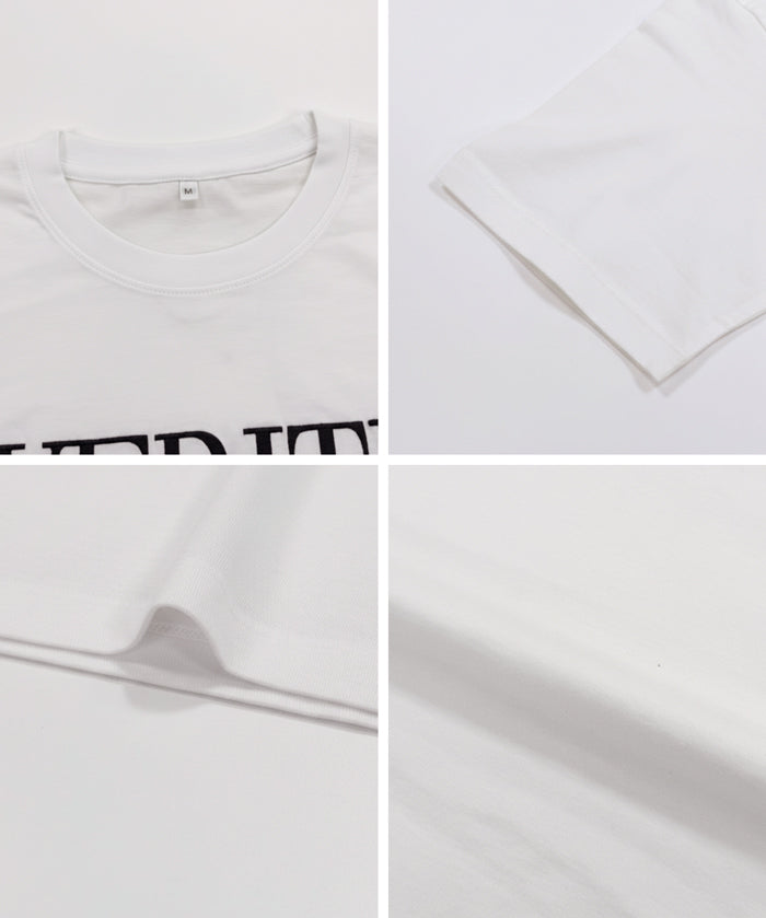 刺繡LOGOT恤合身短袖T恤 T-Shirt