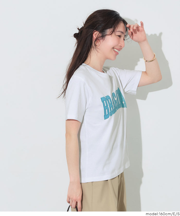 精緻刺繡logo短袖上衣 (LOGO T-shirt )