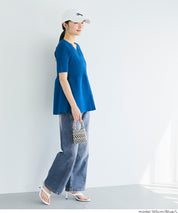 Ladies' Summer Loose Denim Curved Pants. Not available for mail order. Coca brand. [Worn by Rina Tanaka]