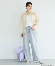 Ladies' Summer Loose Denim Curved Pants. Not available for mail order. Coca brand. [Worn by Rina Tanaka]