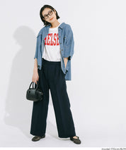 圓弧下擺LOGO寬鬆短袖T恤 T-Shirt