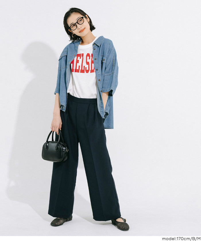 圓弧下擺LOGO寬鬆短袖T恤 T-Shirt