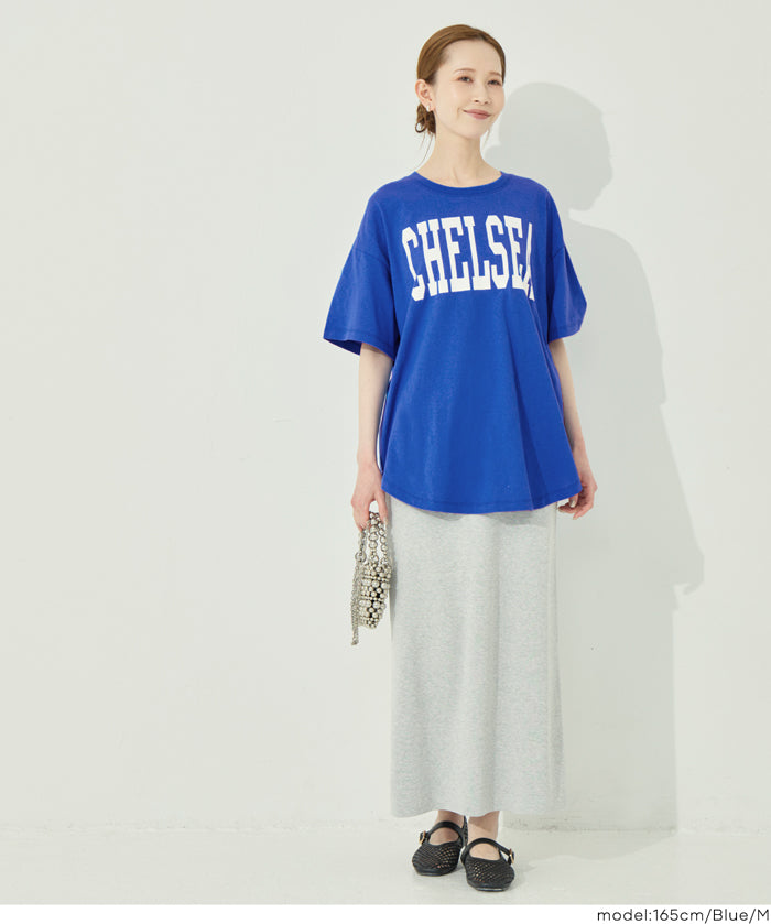 圓弧下擺LOGO寬鬆短袖T恤 T-Shirt