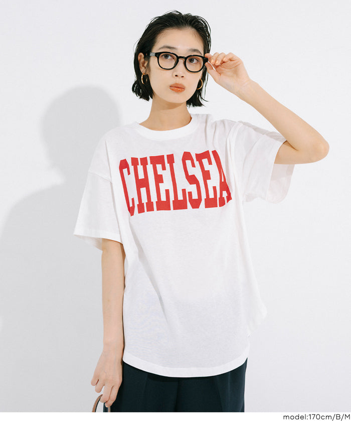 圓弧下擺LOGO寬鬆短袖T恤 T-Shirt