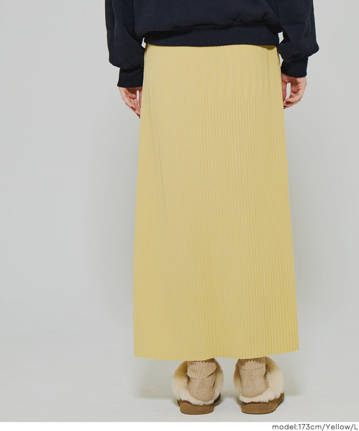 【保暖內刷毛】秋冬款百褶直筒長裙