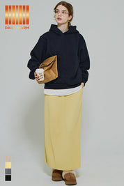 【保暖內刷毛】秋冬款百褶直筒長裙