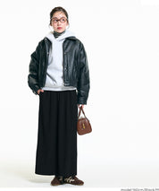 【保暖內刷毛】秋冬款百褶直筒長裙