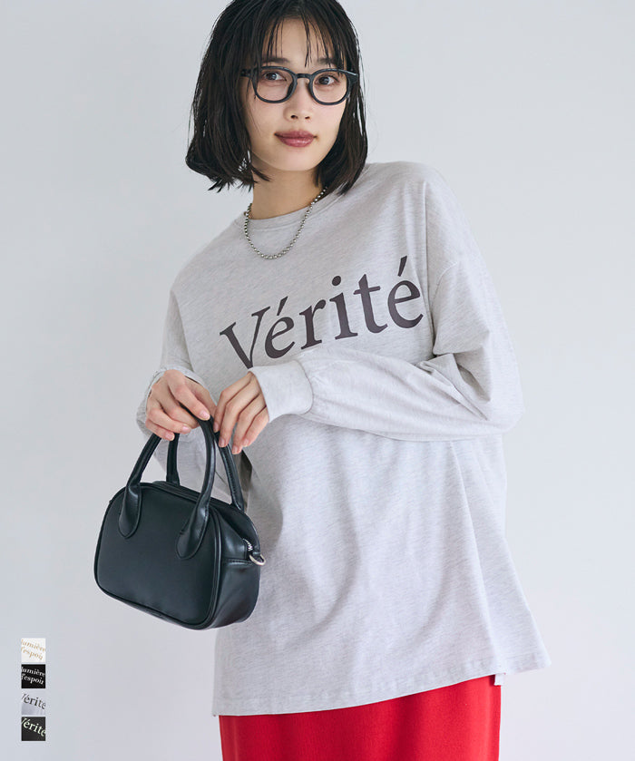 棉質LOGO寬鬆長袖上衣