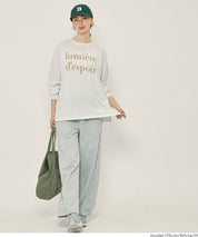 棉質LOGO寬鬆長袖上衣