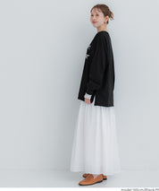 棉質LOGO寬鬆長袖上衣