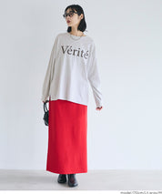 棉質LOGO寬鬆長袖上衣