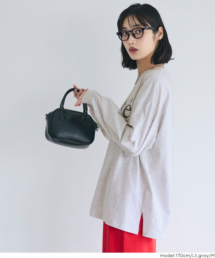 棉質LOGO寬鬆長袖上衣