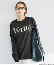 棉質LOGO寬鬆長袖上衣