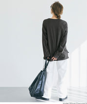 棉質LOGO寬鬆長袖上衣