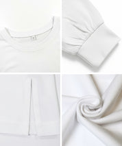 棉質LOGO寬鬆長袖上衣