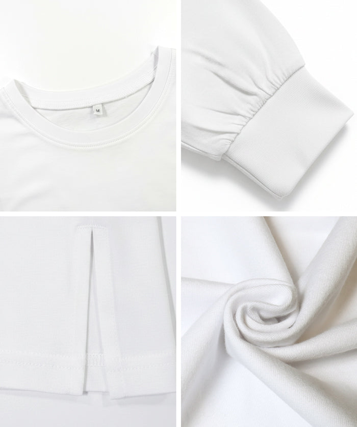 棉質LOGO寬鬆長袖上衣