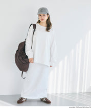寬鬆棉質素色長袖上衣 T-shirt