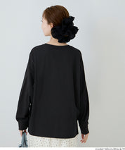 寬鬆棉質素色長袖上衣 T-shirt