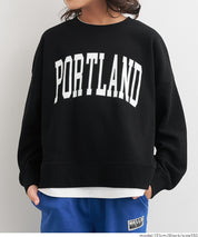 童裝假兩件LOGO長袖衛衣