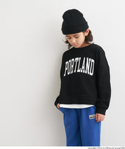 童裝假兩件LOGO長袖衛衣