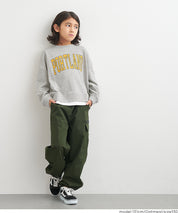 童裝假兩件LOGO長袖衛衣