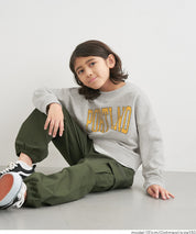 童裝假兩件LOGO長袖衛衣