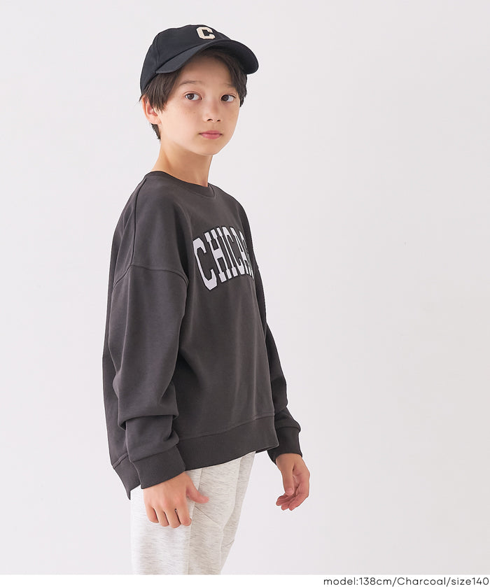 童裝學院風棉質長袖衛衣