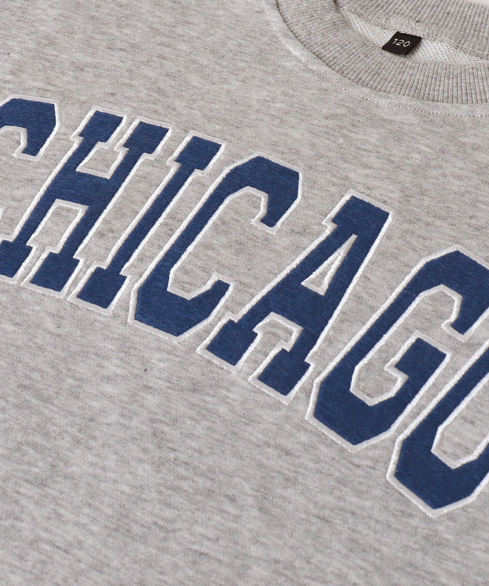 童裝學院風棉質長袖衛衣