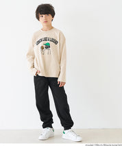 童裝刺繡圖案棉質運動褲