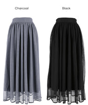 日系氣質雙層薄紗半裙