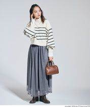 日系氣質雙層薄紗半裙