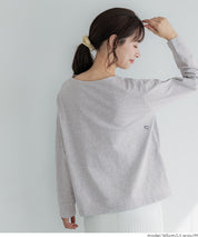 小愛心LOGO長袖船領上衣