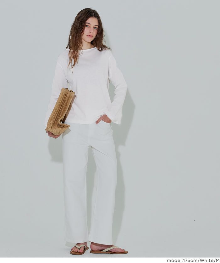 小愛心LOGO長袖船領上衣