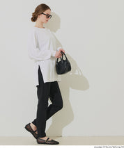 素色棉質蝙蝠袖長袖上衣