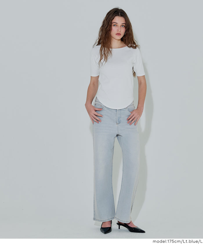 【MOVE Denim】零束縛彈性直筒牛仔褲