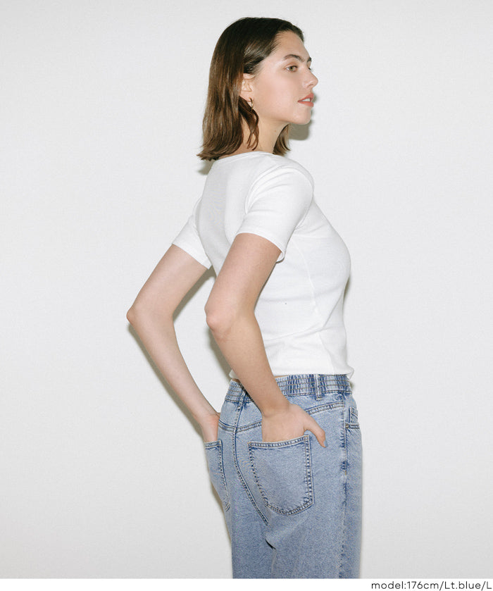 Women's Summer Denim Tapered Pants (not available for mail order) - Coca Coca