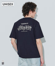 男裝背後印刷短袖上衣T-shirt 男女通用