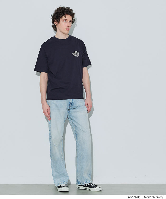 男裝背後印刷短袖上衣T-shirt 男女通用