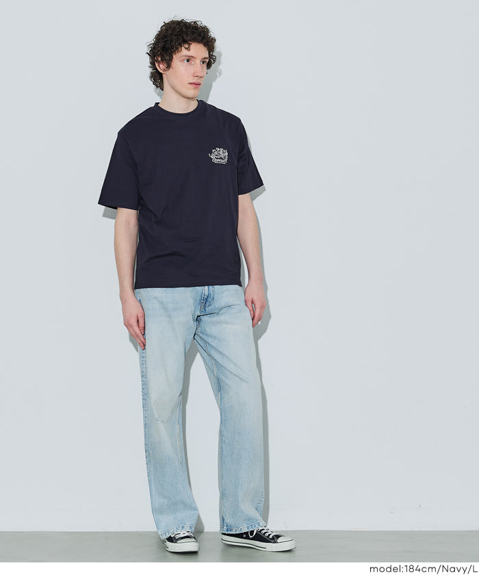 男裝背後印刷短袖上衣T-shirt 男女通用