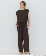 簡約打摺設計無袖上衣 (Shoulder Tuck Blouse)