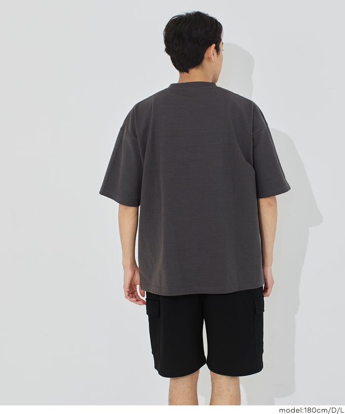 男裝【重磅棉】造型LOGO短袖上衣