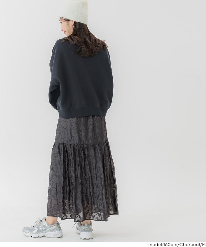 細緻緹花薄紗雙層蛋糕半裙