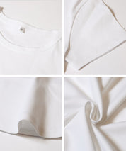 絲滑觸感純色短袖上衣 (Smooth Round Short-Sleeve T-Shirt)