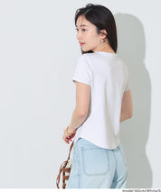 絲滑觸感純色短袖上衣 (Smooth Round Short-Sleeve T-Shirt)