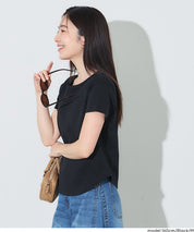 絲滑觸感純色短袖上衣 (Smooth Round Short-Sleeve T-Shirt)