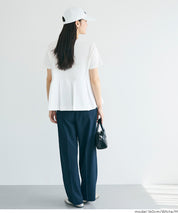 日系百褶拼接短袖娃娃上衣 (T-shirt with contrasting material and pleats)
