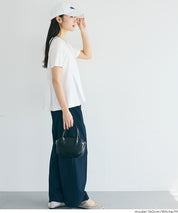 日系百褶拼接短袖娃娃上衣 (T-shirt with contrasting material and pleats)